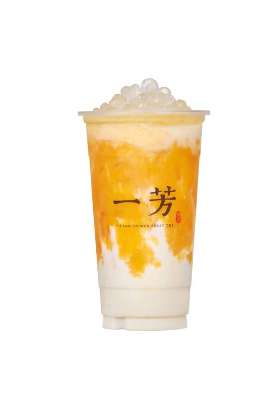 Mango Milk w/t Crystal Boba 芒果鮮奶波波（Ice Fixed）